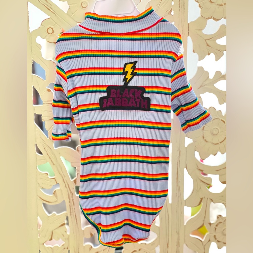 Waggytime Pride Pupwear SPF 30 Black Sabbath T for Pup or Person
